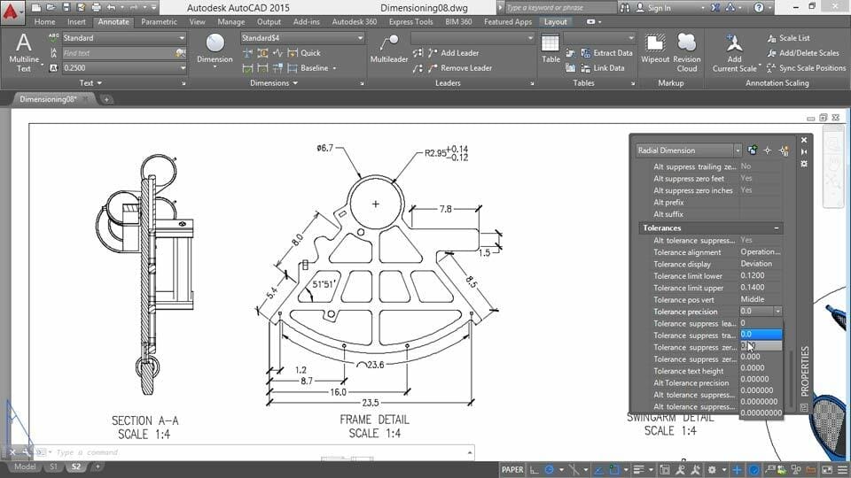 An ideal drawing can convey all the relevant information in a single glance.