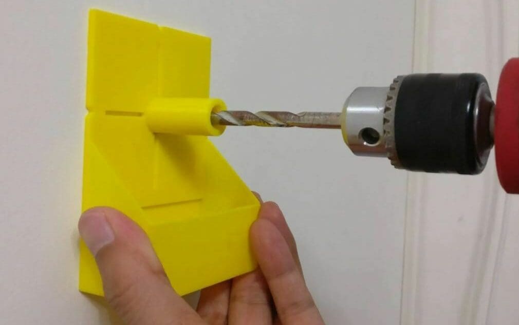 This jig has a container below the drilling bore
