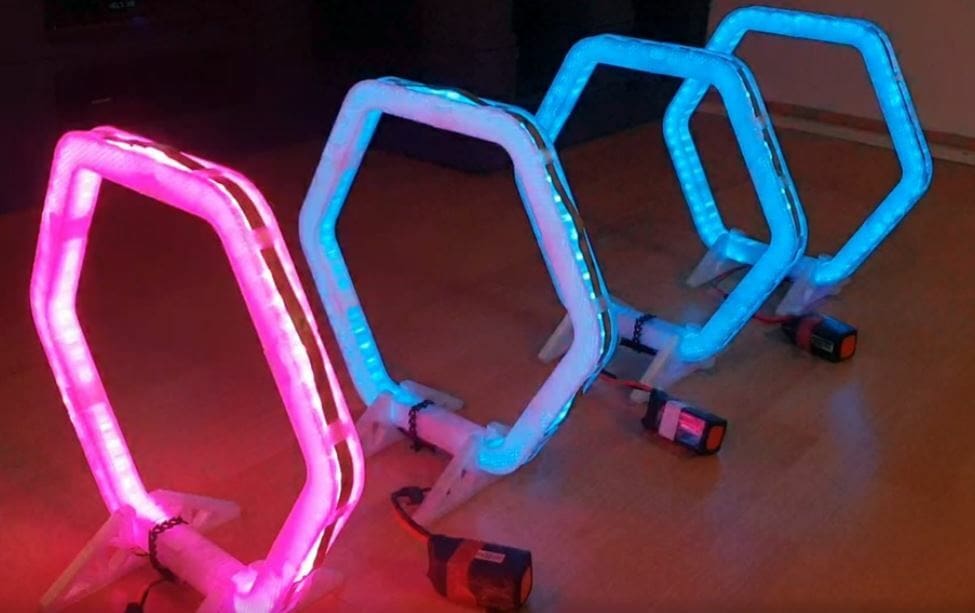 You can use racing gates to improve your drone-flying skills