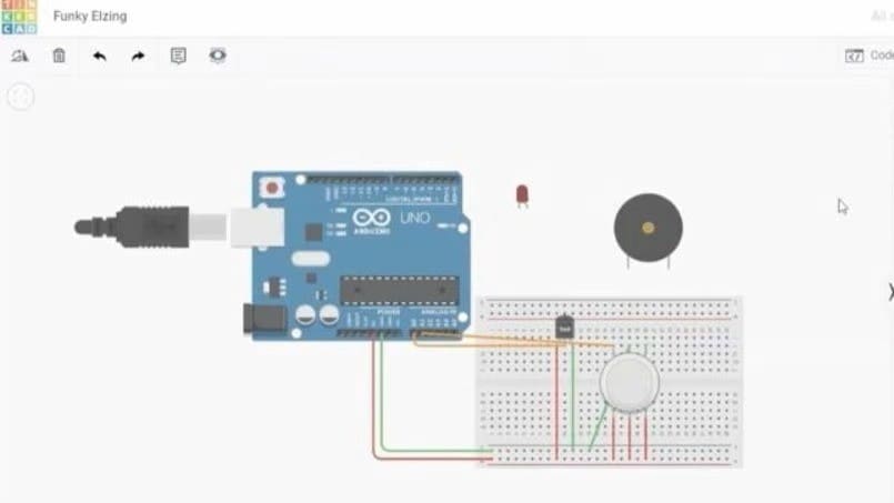 The project will sound an alarm and trigger warning lights
