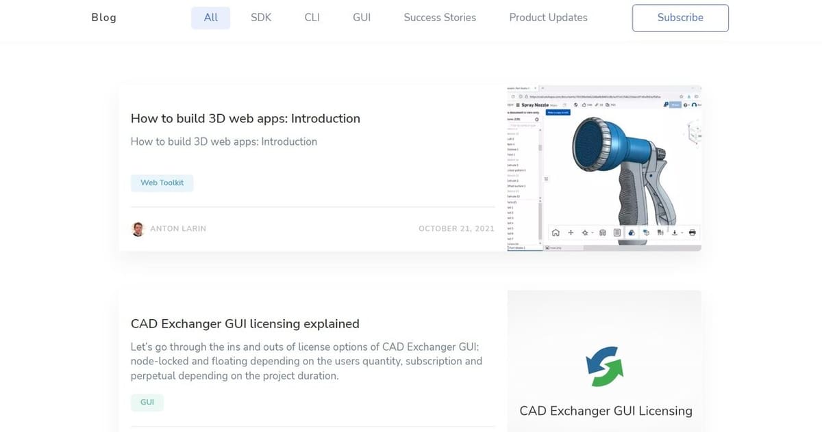 Check out the CAD Exchanger blog for answers