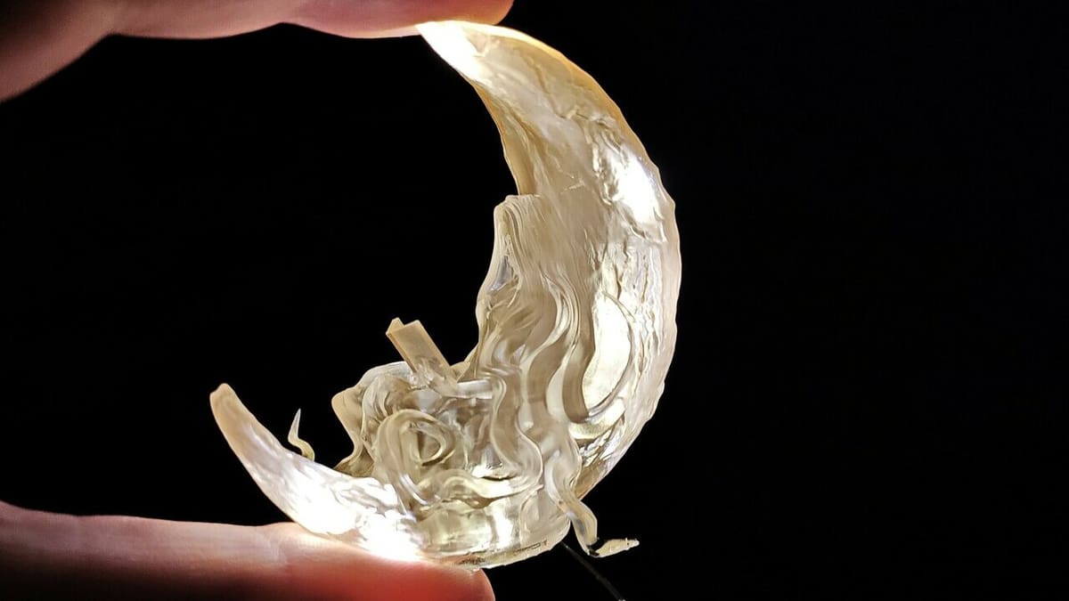 A stunning design printed in the Elegoo Mars with translucent resin