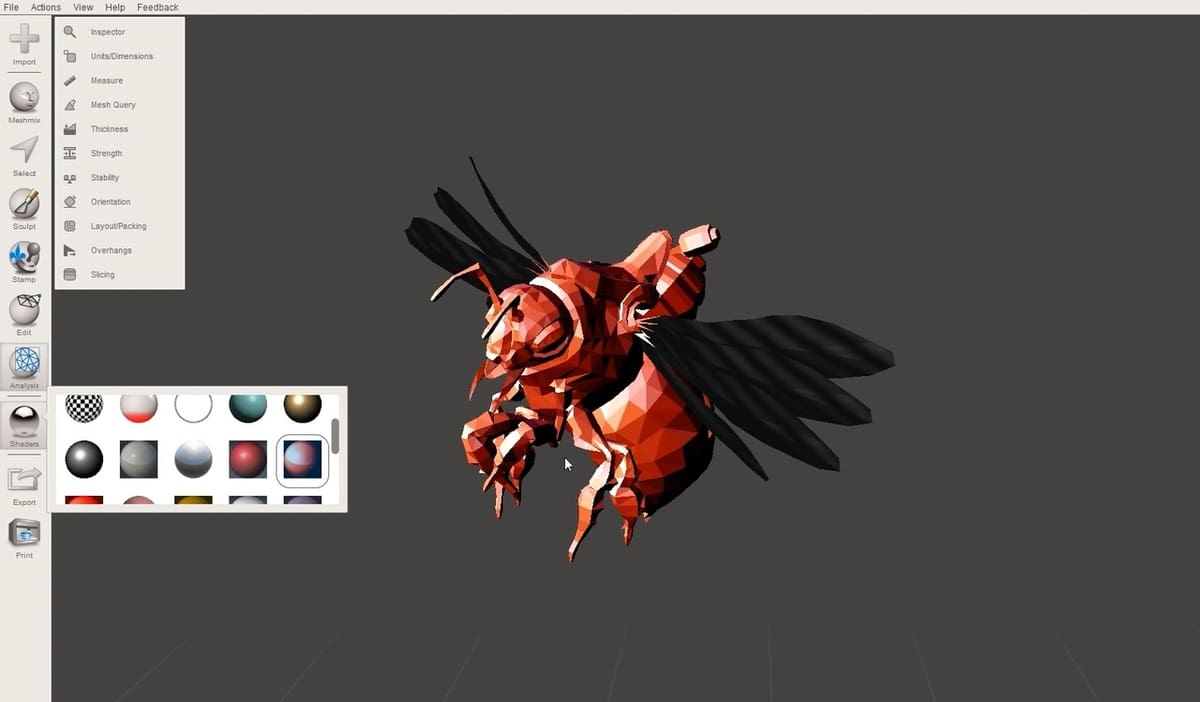 You can let your imagination fly with Meshmixer