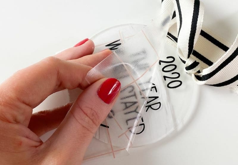 Classy acrylic ornaments for the Christmas tree
