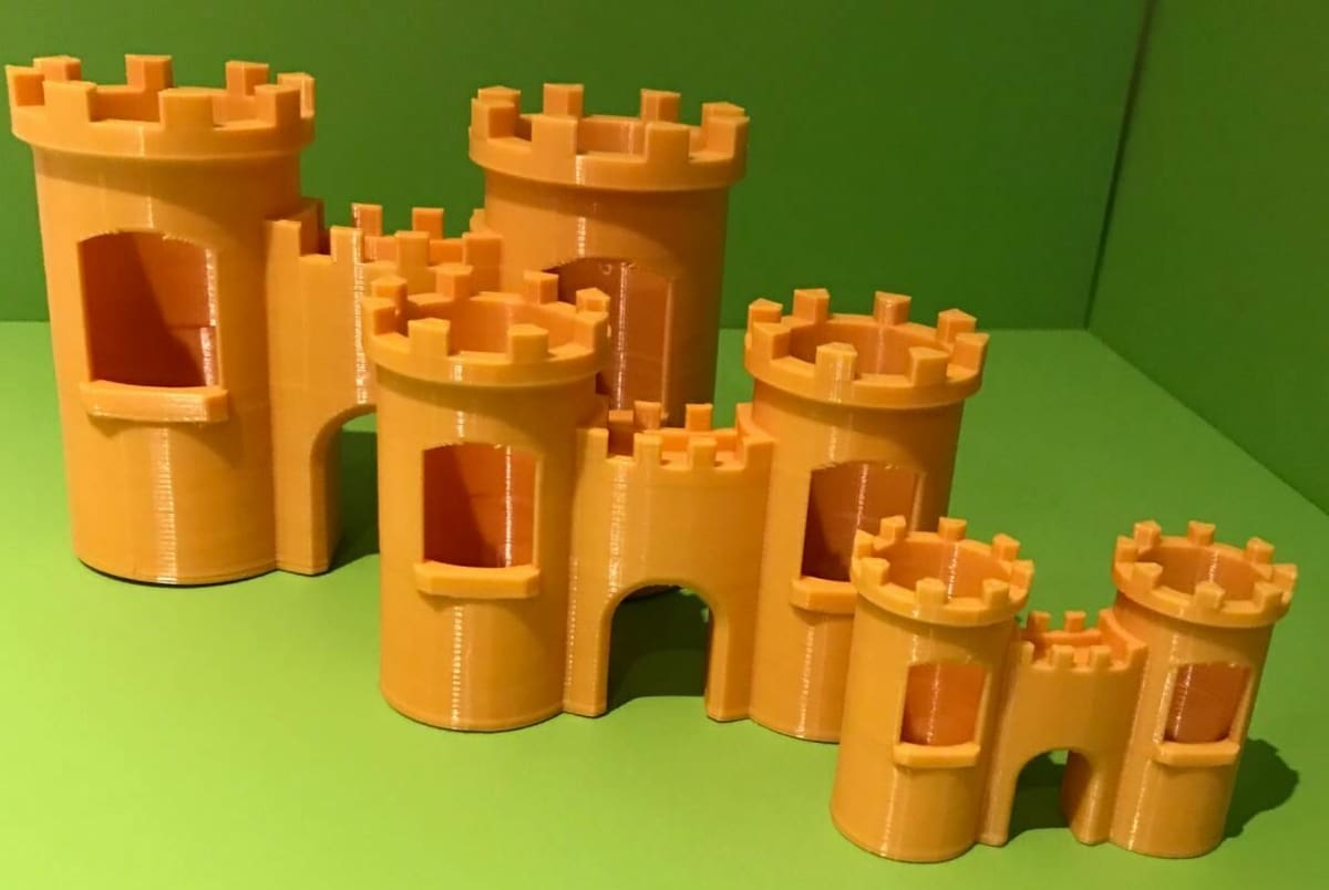 This castle has a hollow interior for fish to swim in