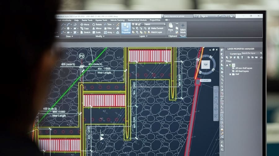 AutoCAD does a great job at providing the appropriate tools for 2D development and documentation