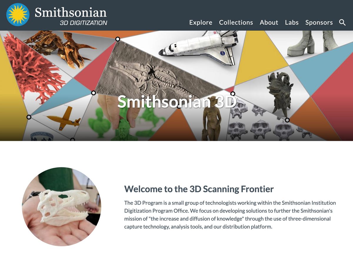 Image of Free STL Files for 3D Printing: Smithsonian