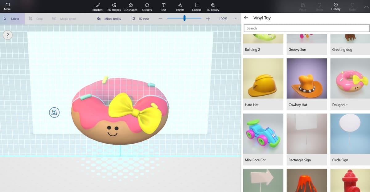 Paint 3D is quite a versatile program