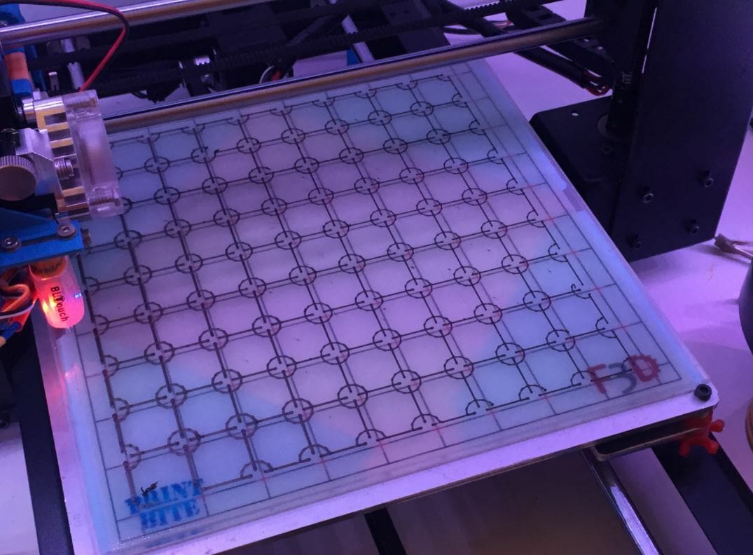 Unififed bed levleing meshes contain many points