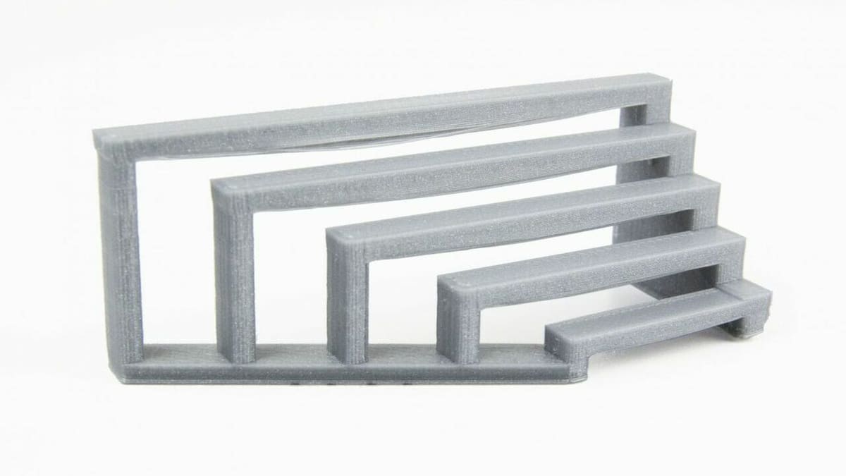 A series of short and long 3D printed bridges