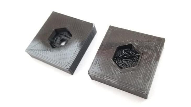 A modified mid-air hole (left) and a failed, unmodified one (right)