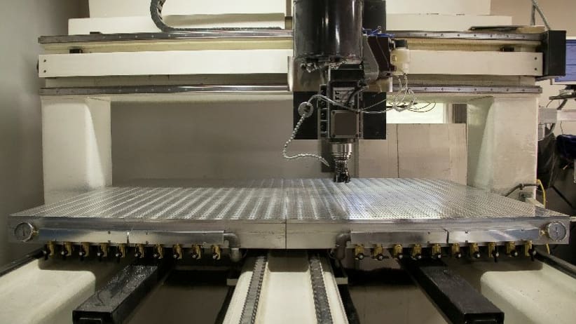 Custom-sized vacuum tables available