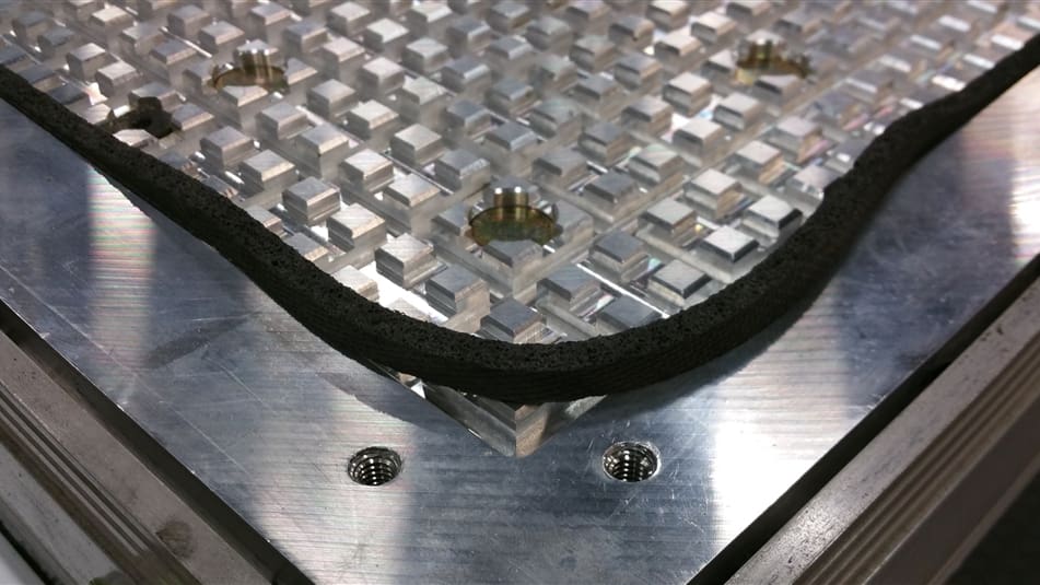 Block off area of the table for more effective holding
