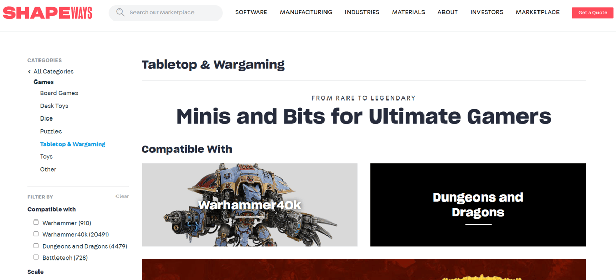 Image of: Shapeways