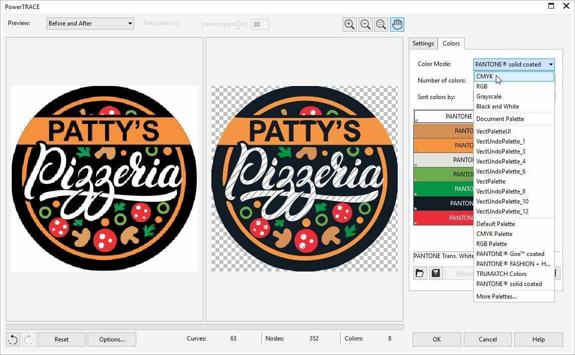 Some commercial tools have dedicated logo vectorization functionality