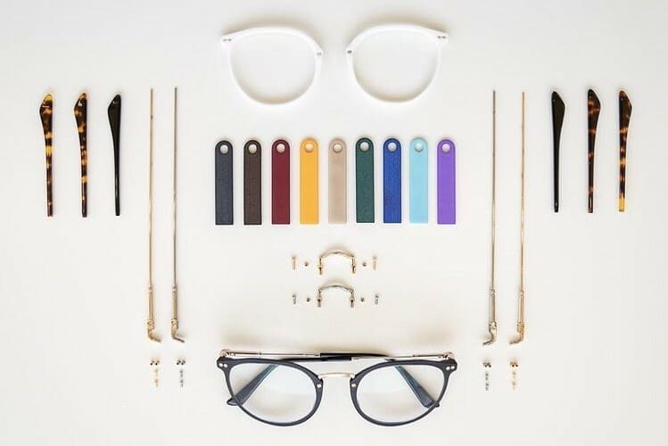 The parts to make a custom pair