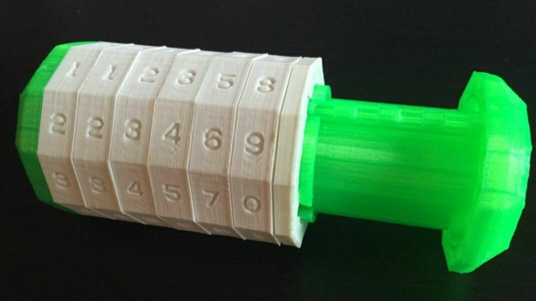 To open this cryptex, you have to set the right six-digit combination