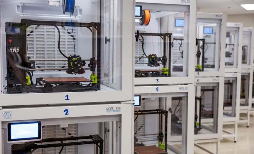 Image of 3D Printing Emissions & Air Quality: Special Environments: Print Farms & Classrooms