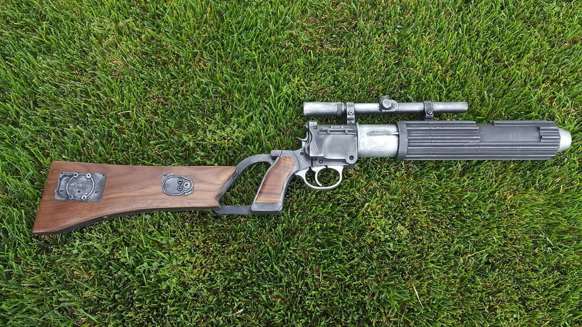 A stormtrooper's shot is always off, but Boba Fett never misses with his trusty rifle
