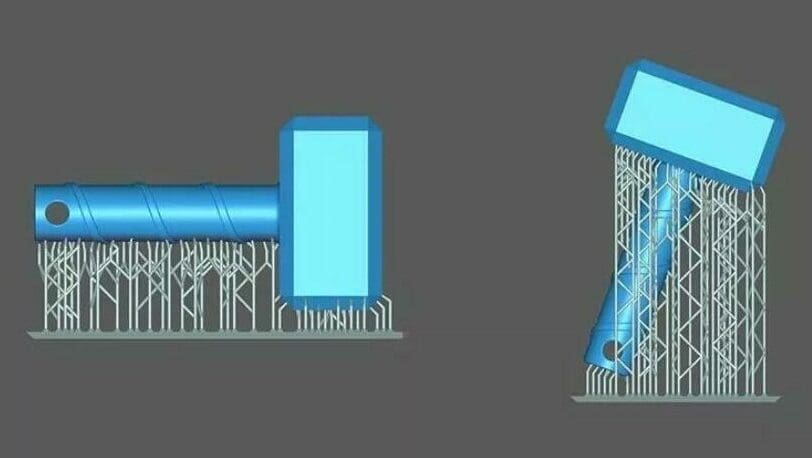 In most cases, a 45° angle works great for many models in resin 3D printing