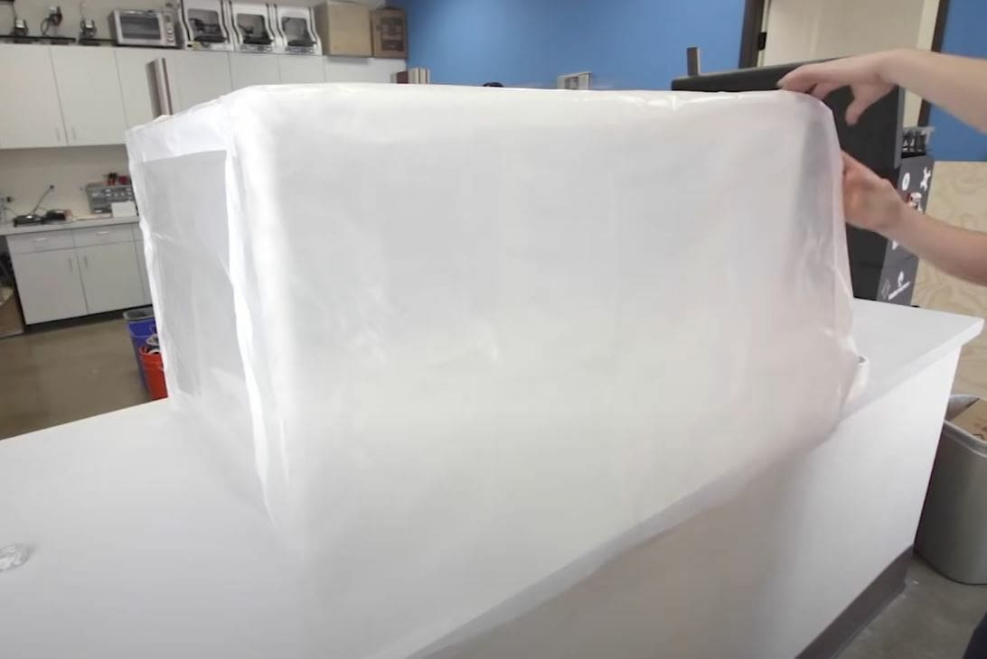 You can make a frame for this type of enclosure with PVC pipes and a plastic sheet