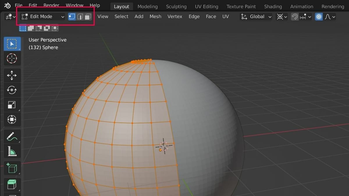 Use the Tab key to toggle between Edit Mode and Object Mode