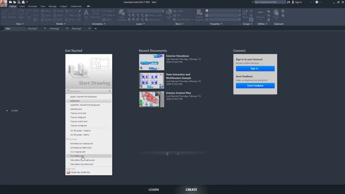 The AutoCAD LT UI looks exactly like AutoCAD!