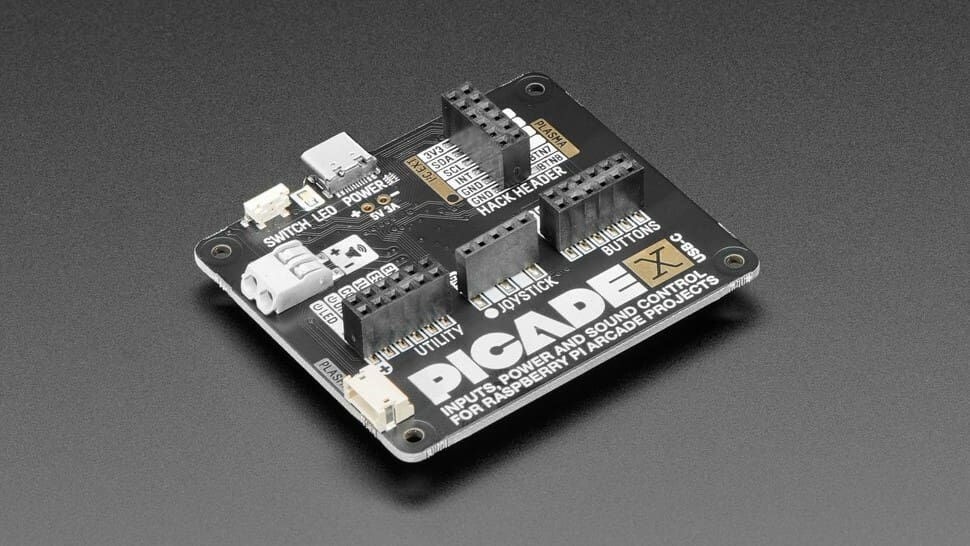 Indulge in nostalgia and build your own Picade arcade with Picade X as the HAT to the Pi heart