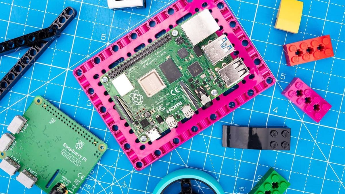 The Raspberry Pi Build Hat works with Lego! (Source: Raspberry Pi Foundation)