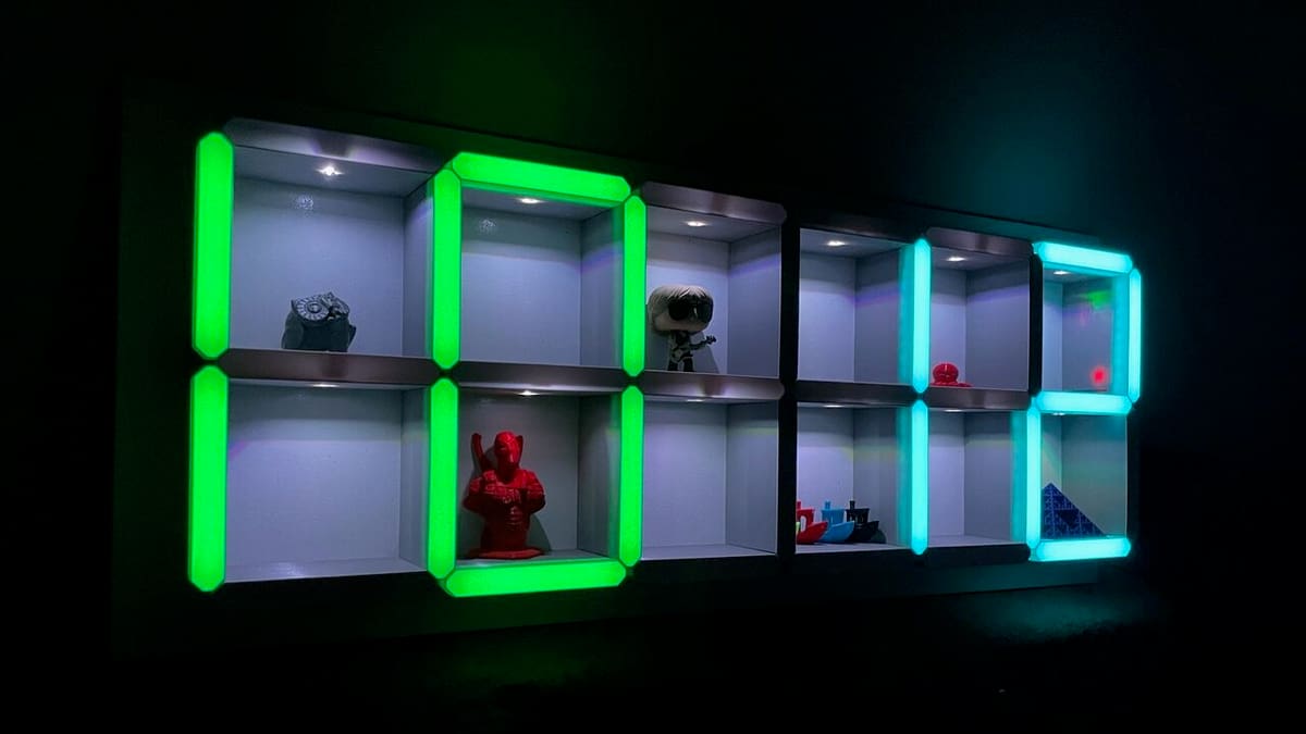 This shelf really makes your wall pop