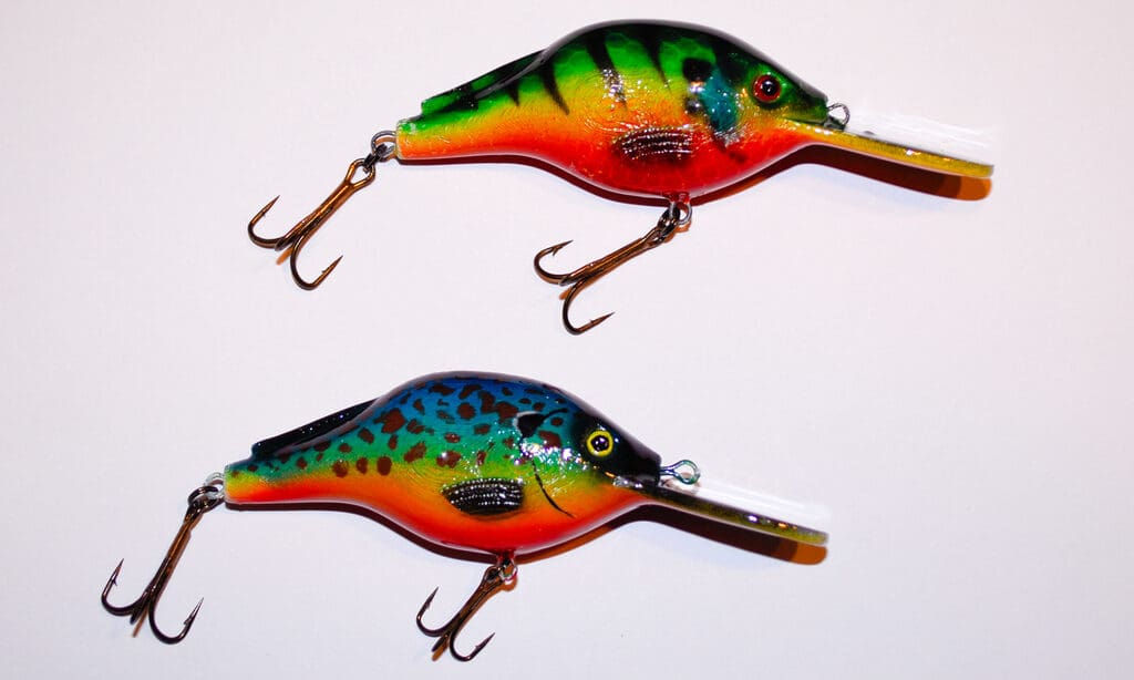 Beautifully painted crankbait lures