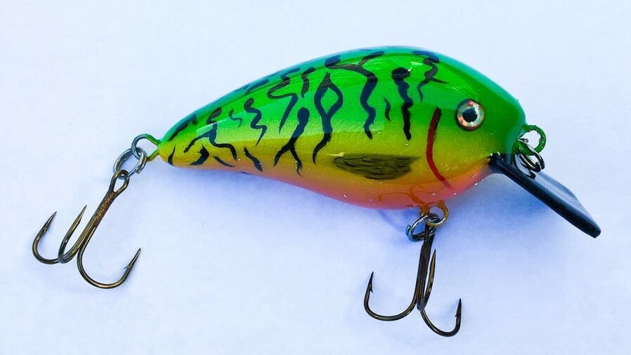 Colorful squarebill crankbait lure