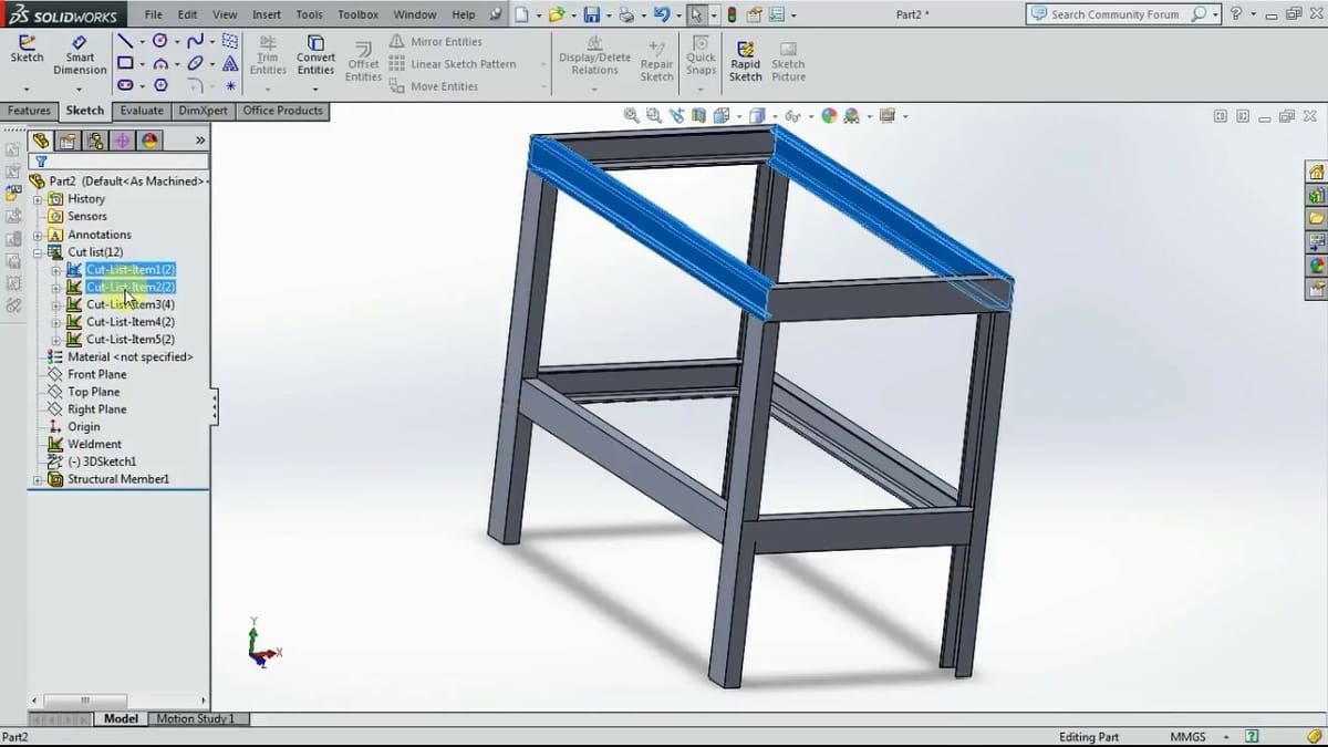Use structural members instead of creating models from scratch