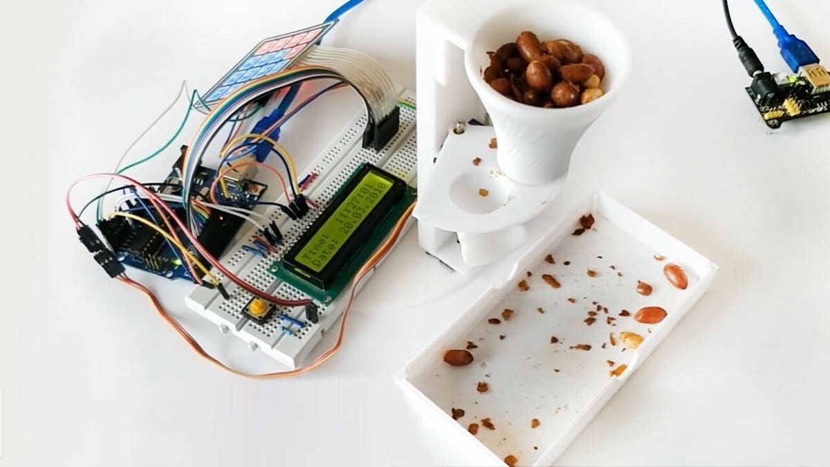 Get your furry friend fed with a real time clock module project