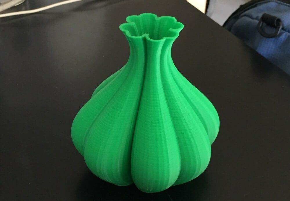 Your flowers will be lucky to land in this vase