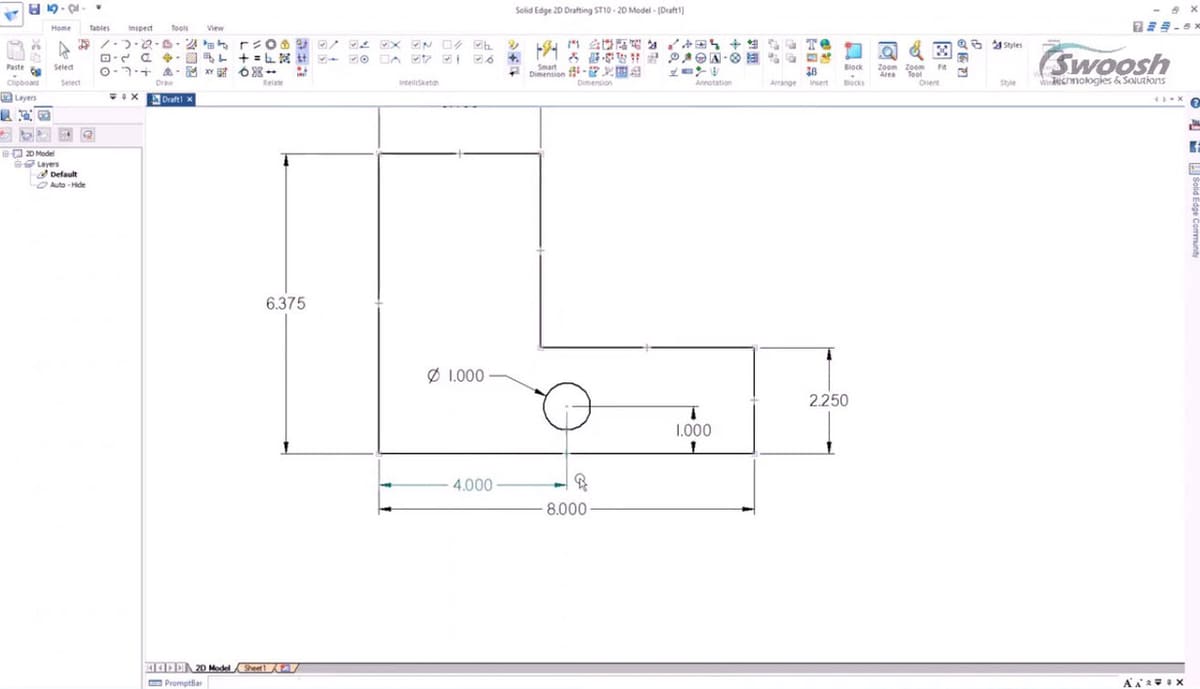 SolidEdge is a solid option for 2D Drafting!
