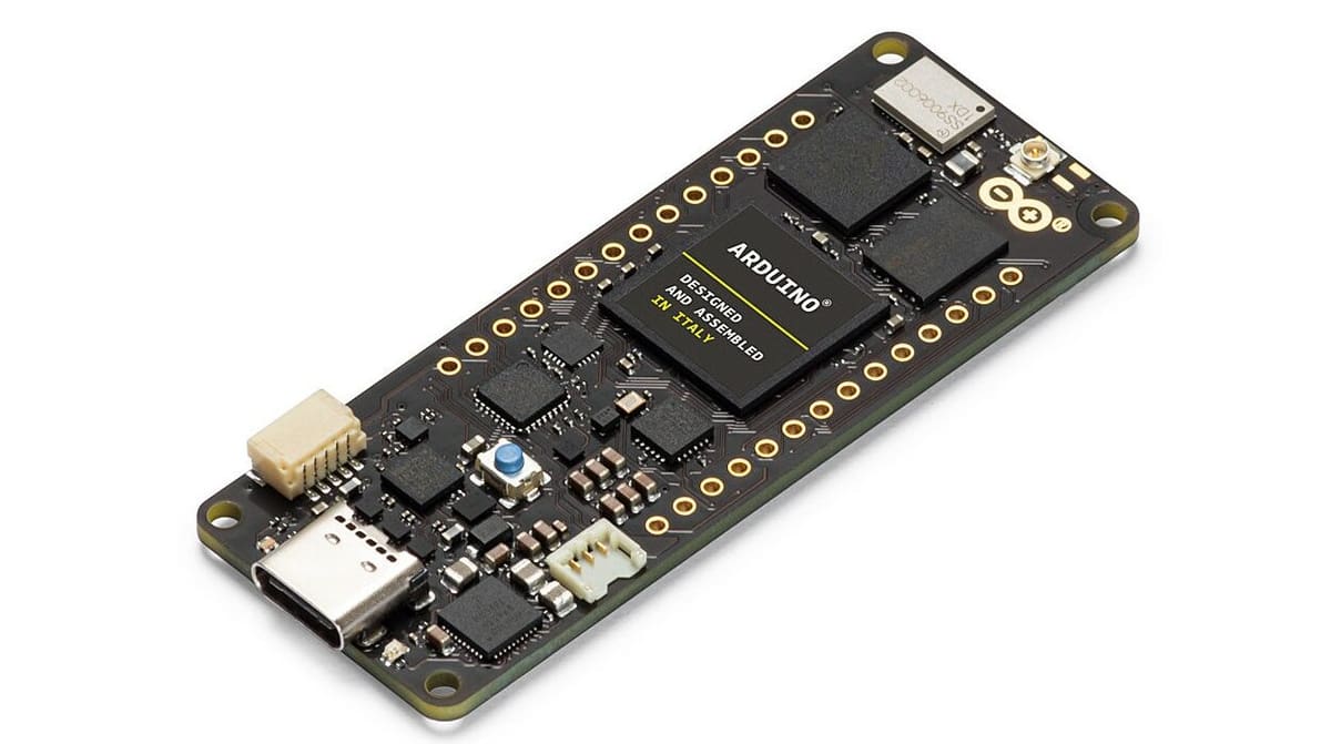 The Portenta H7 with a sleek black PCB