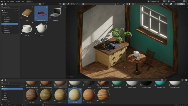 The assets library, a must have for video game modeling