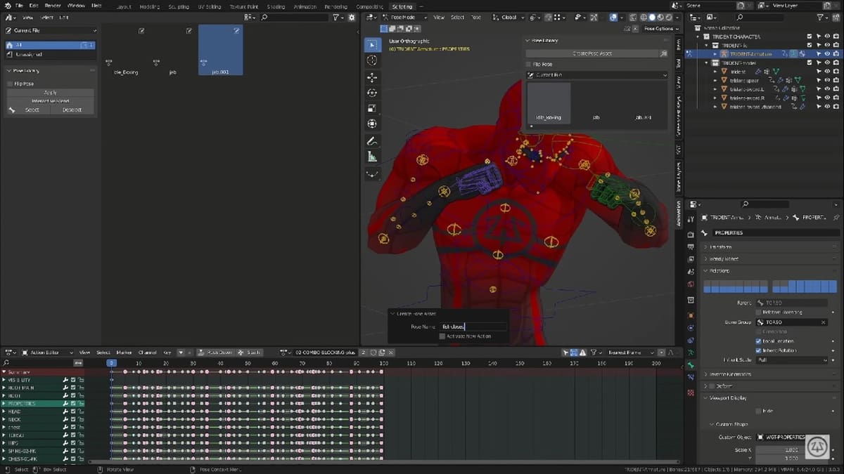 No need to copy frames or redo poses from scratch with the Pose Library
