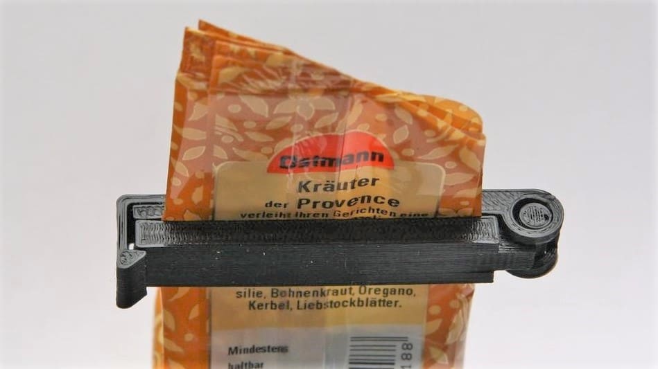 This bag clip comes in three lengths to fit different sizes of bags