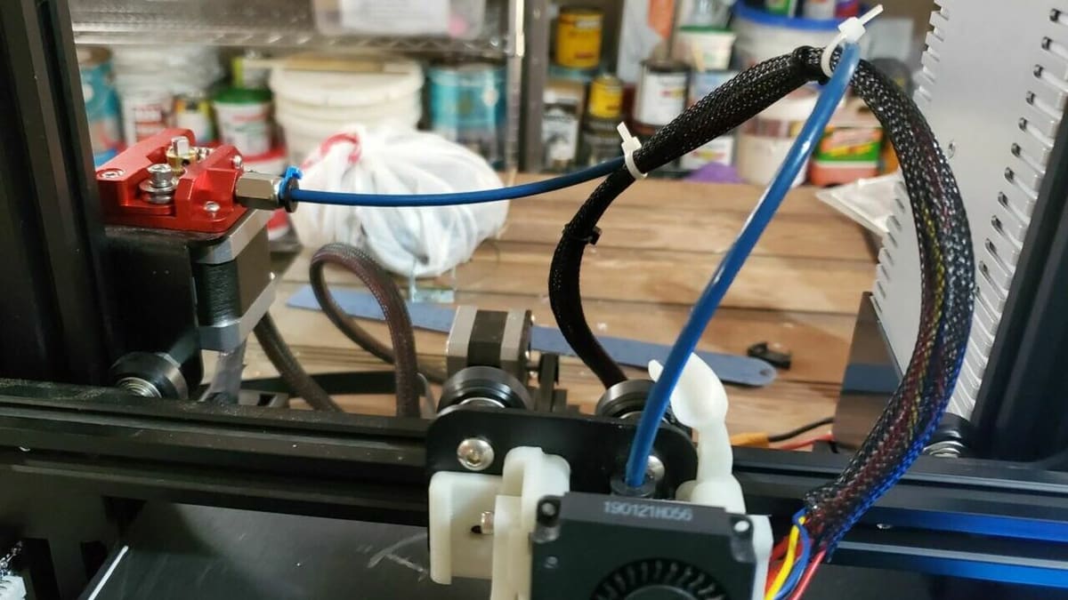 Installing Capricorn's PTFE tubing is relatively easy