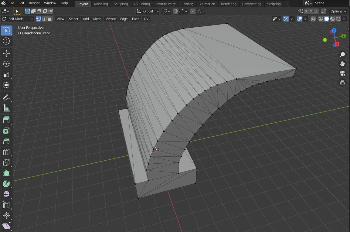 Smoothing a mesh will smooth out all of the edges made by the vertices