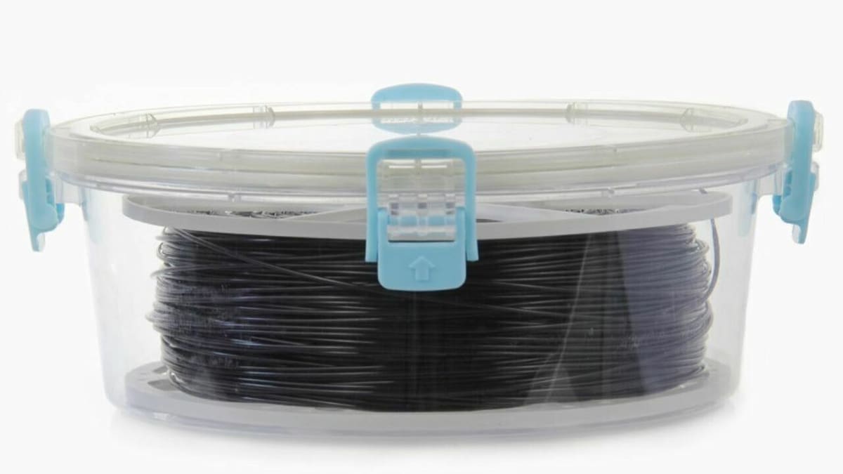 Each container is meant to hold one spool of filament
