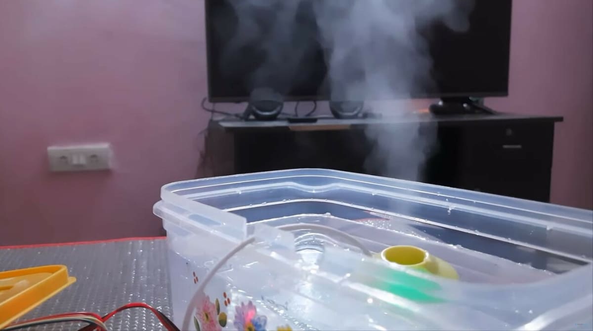 Assembling the portable humidifier with Arduino Nano