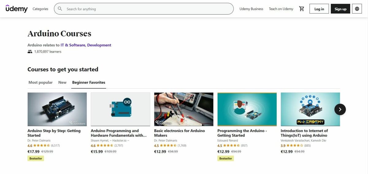 Udemy has a wide variety of courses to fit all styles of learning