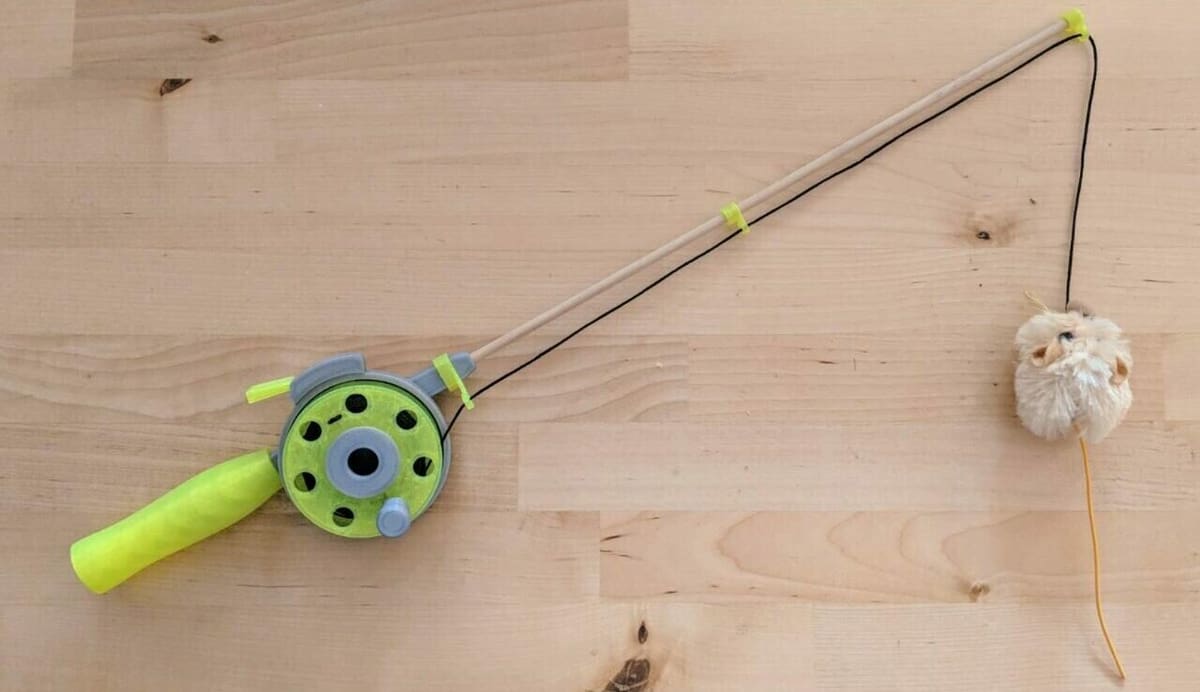 You'll need a dowel and some string to make this fishing rod