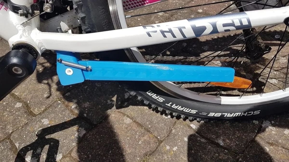This kickstand is made up of three 3D printable parts