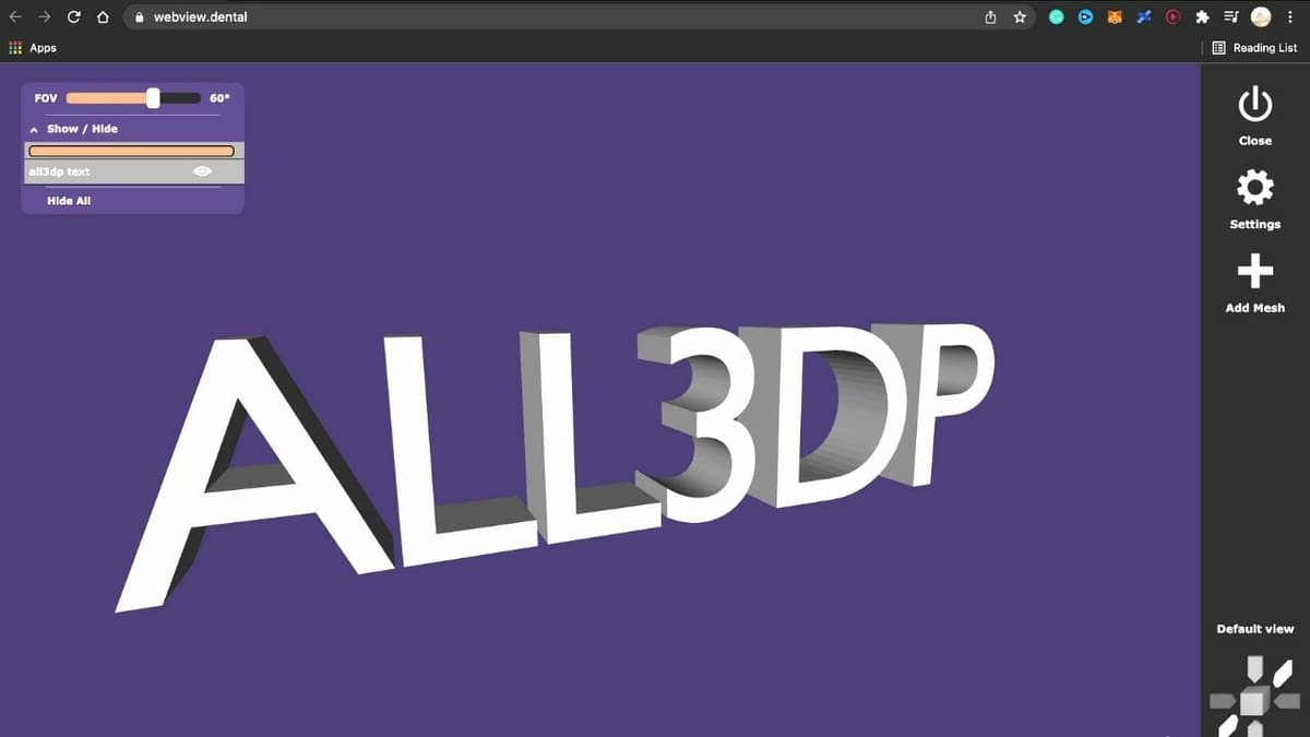 The 3D viewer lacks fancy tools but is clean and simple to use.