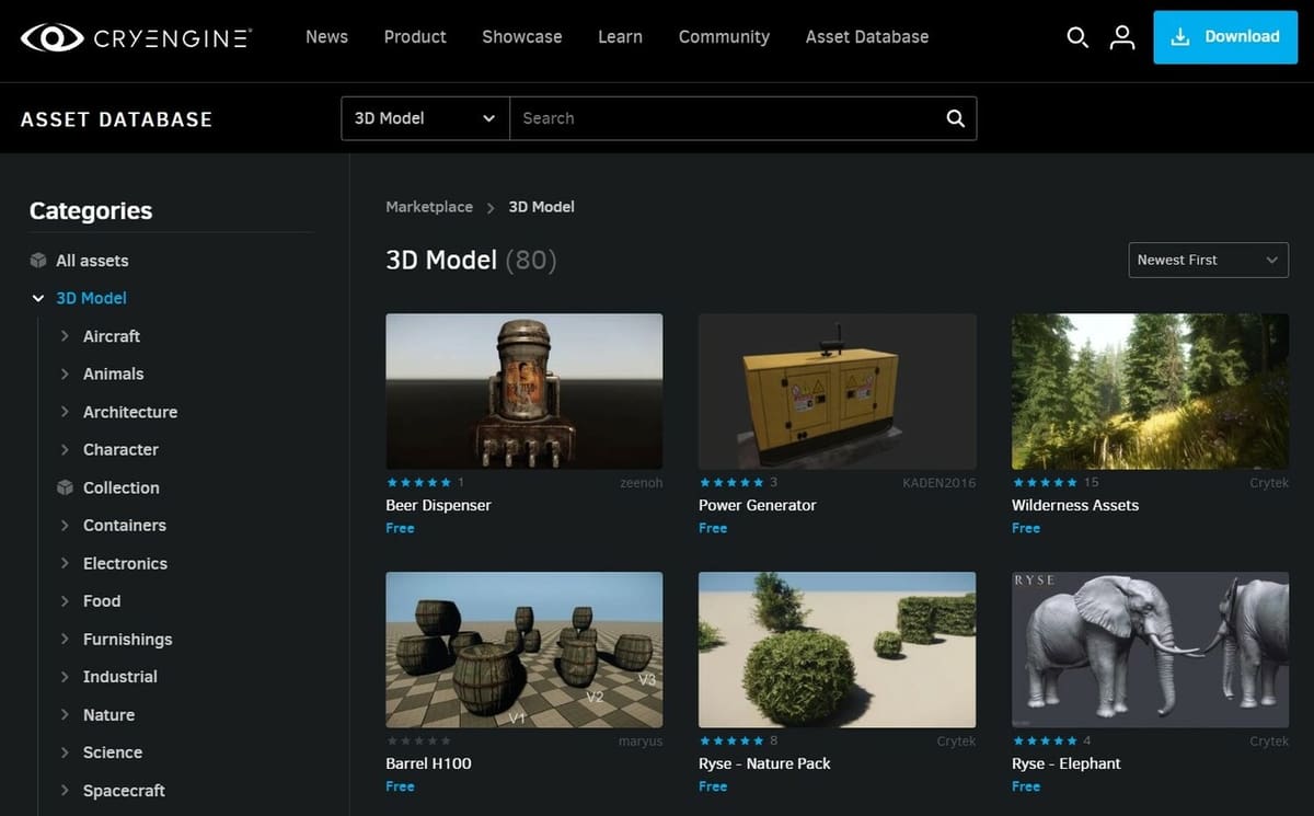 Fancy some 3D models of nature or spacecraft?