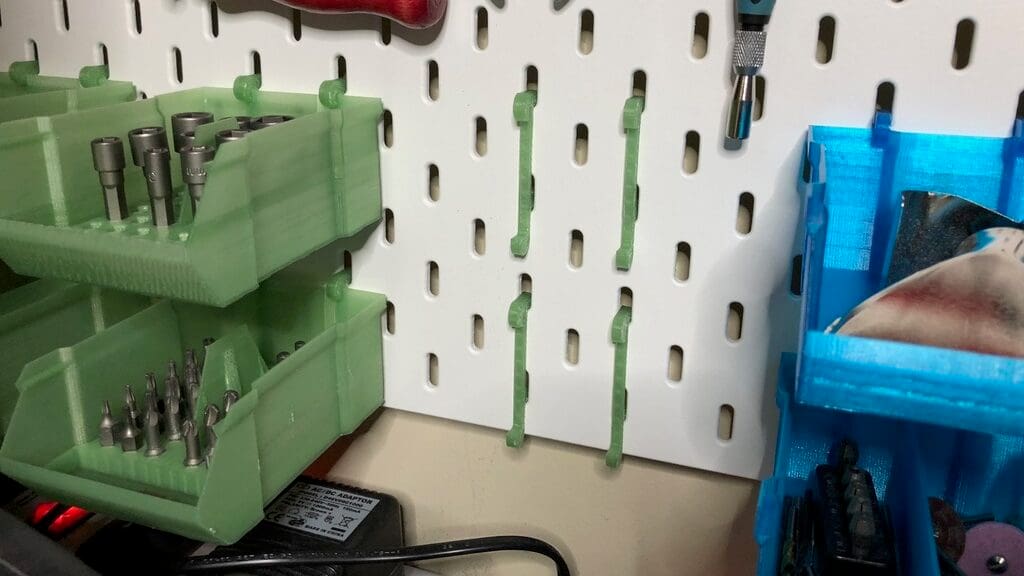 No need to use desk space when you can hang these boxes